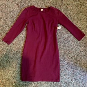 Old navy Long sleeve burgundy dress